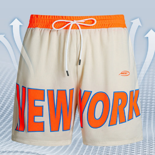 Printed Lettered Casual Men's Breathable Shorts