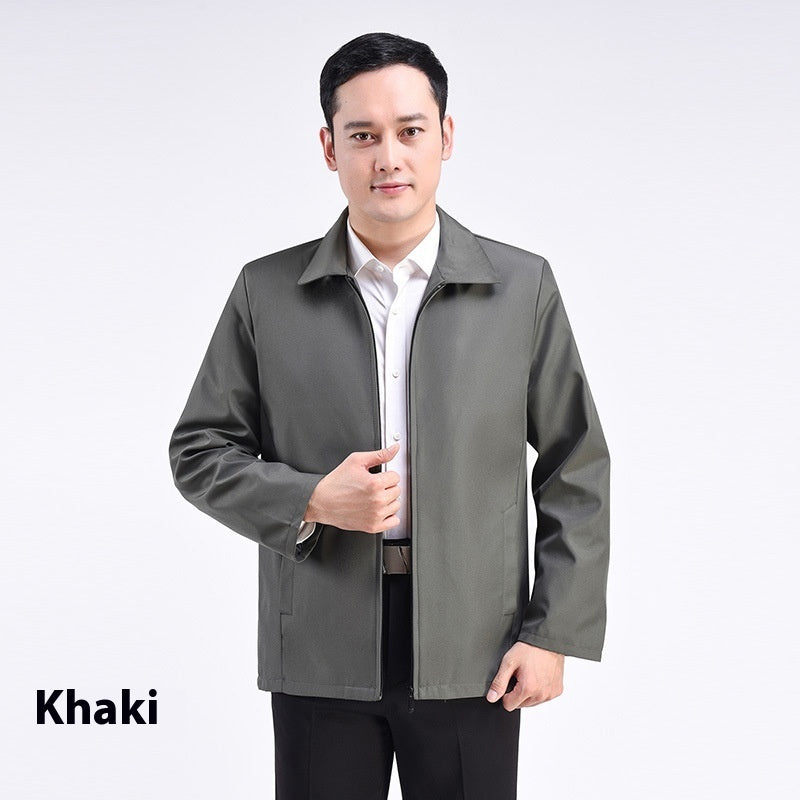 Men's Lapel Business Middle-aged And Elderly Jacket