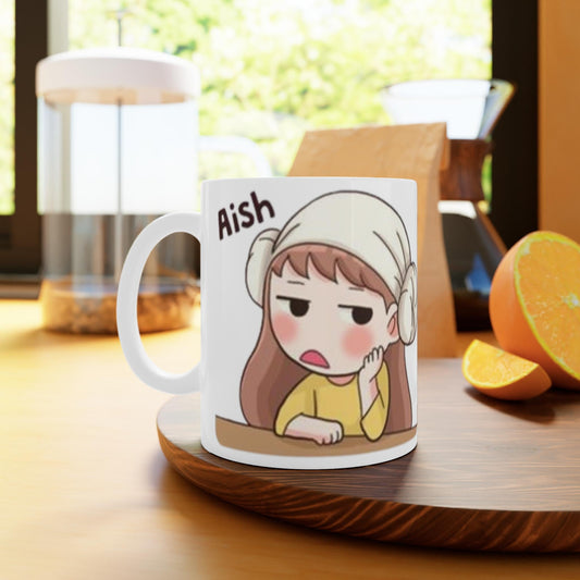 Aish Baby K-Drama C-Drama Mug  Cute Design for Drama Fans, Fun Expression Mug for K-Drama & C-Drama Lovers, Perfect Gift for Coffee Lovers