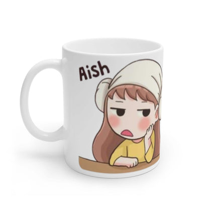 Aish Baby K-Drama C-Drama Mug  Cute Design for Drama Fans, Fun Expression Mug for K-Drama & C-Drama Lovers, Perfect Gift for Coffee Lovers