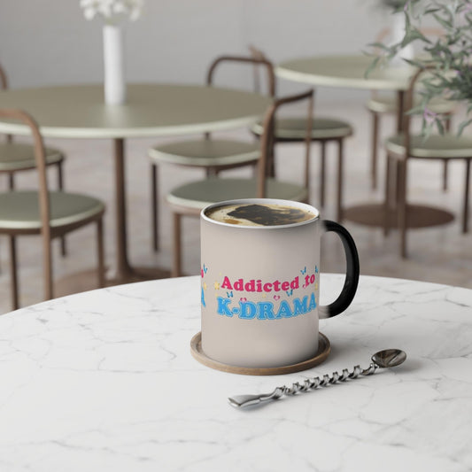Addicted to K-Drama Mug, K-Drama Fan Mug, Korean Drama Coffee Mug, Kdrama Lover Mug, Korean Cup Gift, South Korea Mug, Kpop Lover Coffee Cup