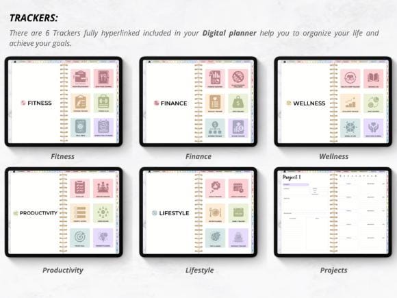 Digital Planner, Digital Calendar, All-in-One Digital Planner, Daily Planner, Weekly Planner