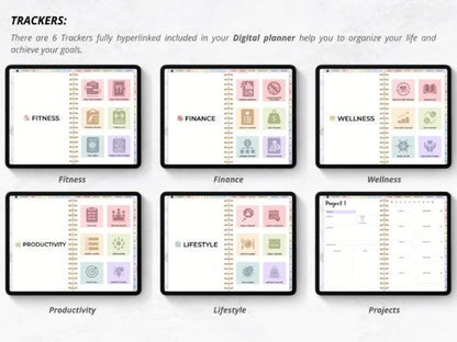 Digital Planner, Digital Calendar, All-in-One Digital Planner, Daily Planner, Weekly Planner
