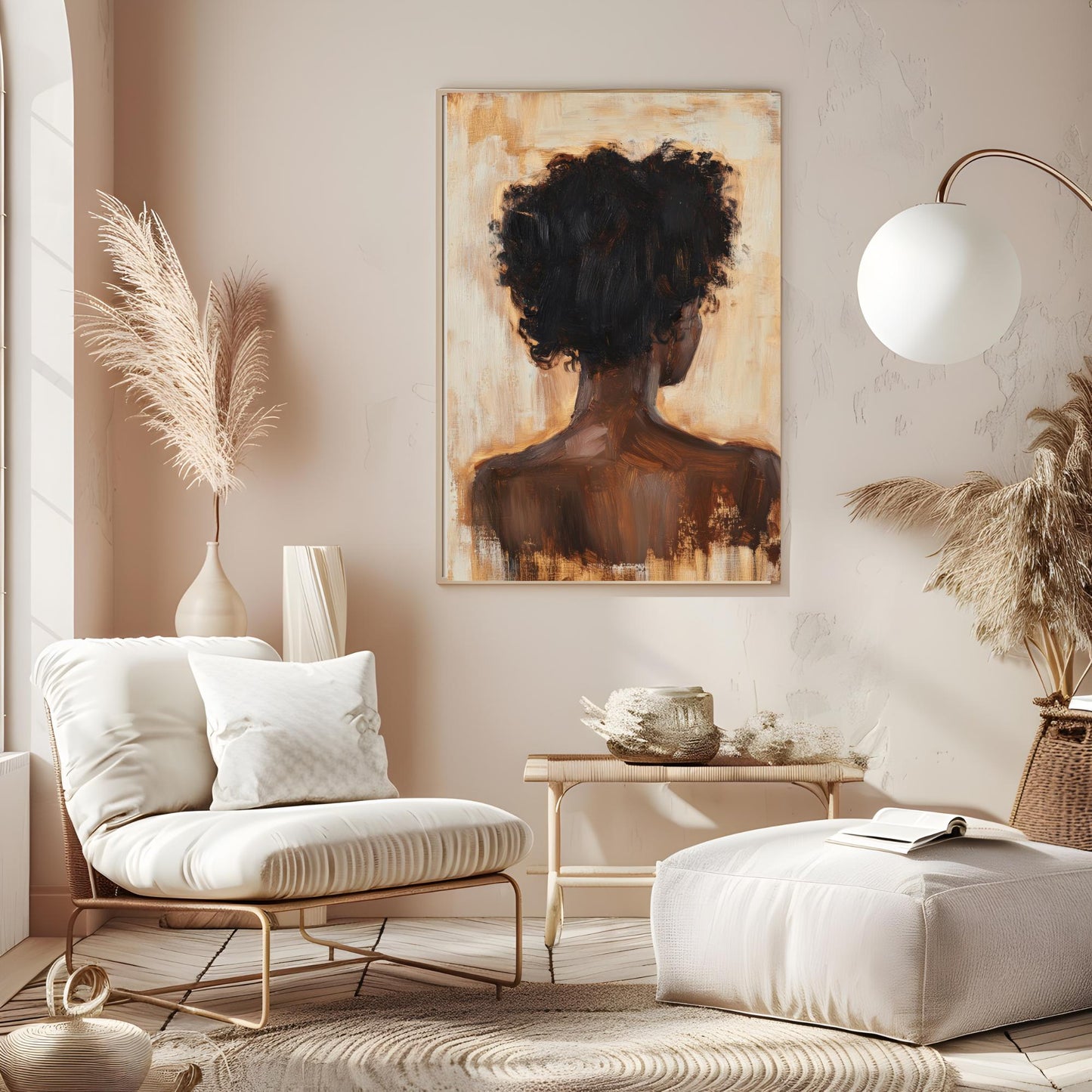 Abstract Black Woman Printable Wall Art, Digital Wall Art, Trendy Wall Art