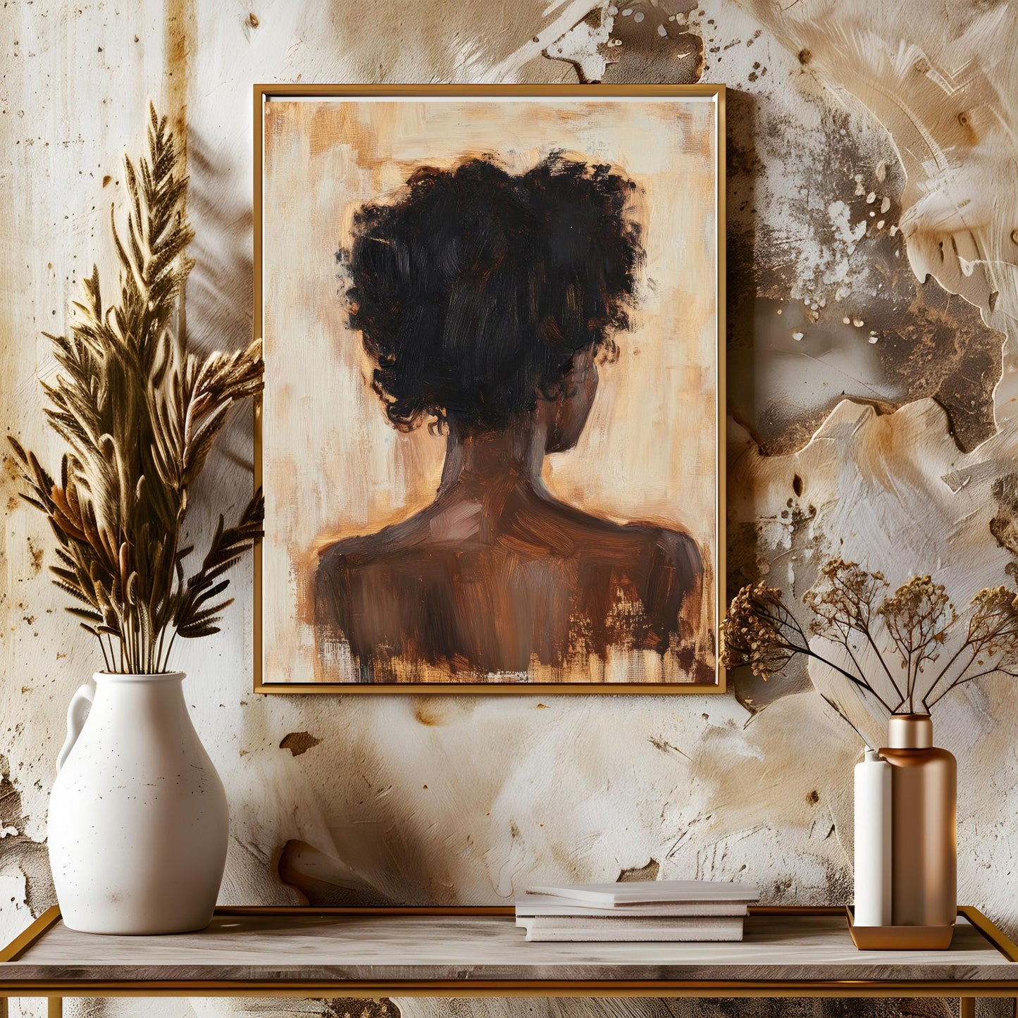 Abstract Black Woman Printable Wall Art, Digital Wall Art, Trendy Wall Art