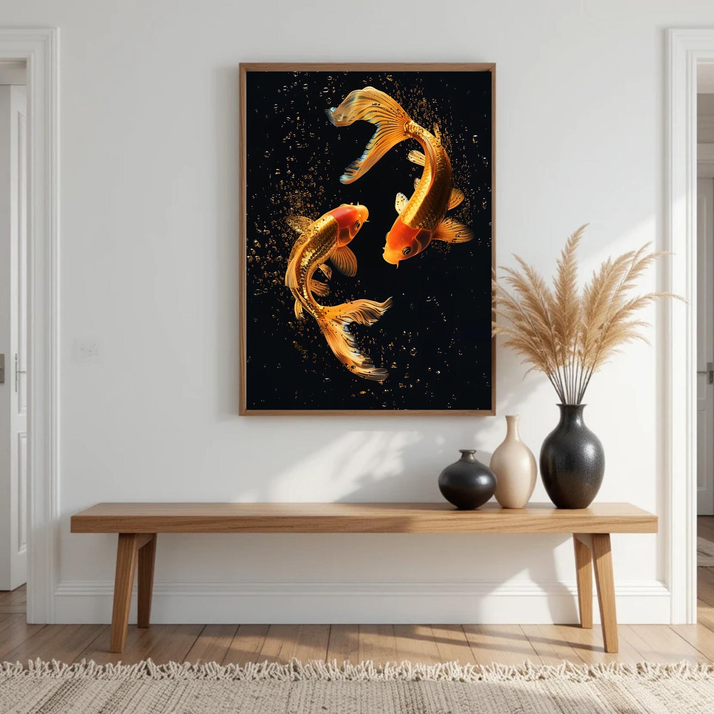 Fantastic Goldfish Wall Art, Whimsical Goldfish Printable Wall Art, Goldfish Digital Wall Art Print, Digital Wall Art
