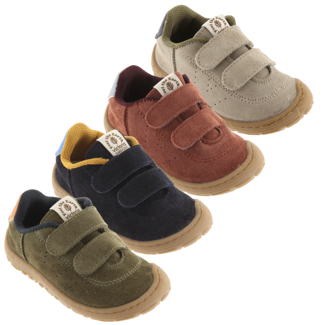Bosco Barefoot Contrast Suede Sneakers - Victoria